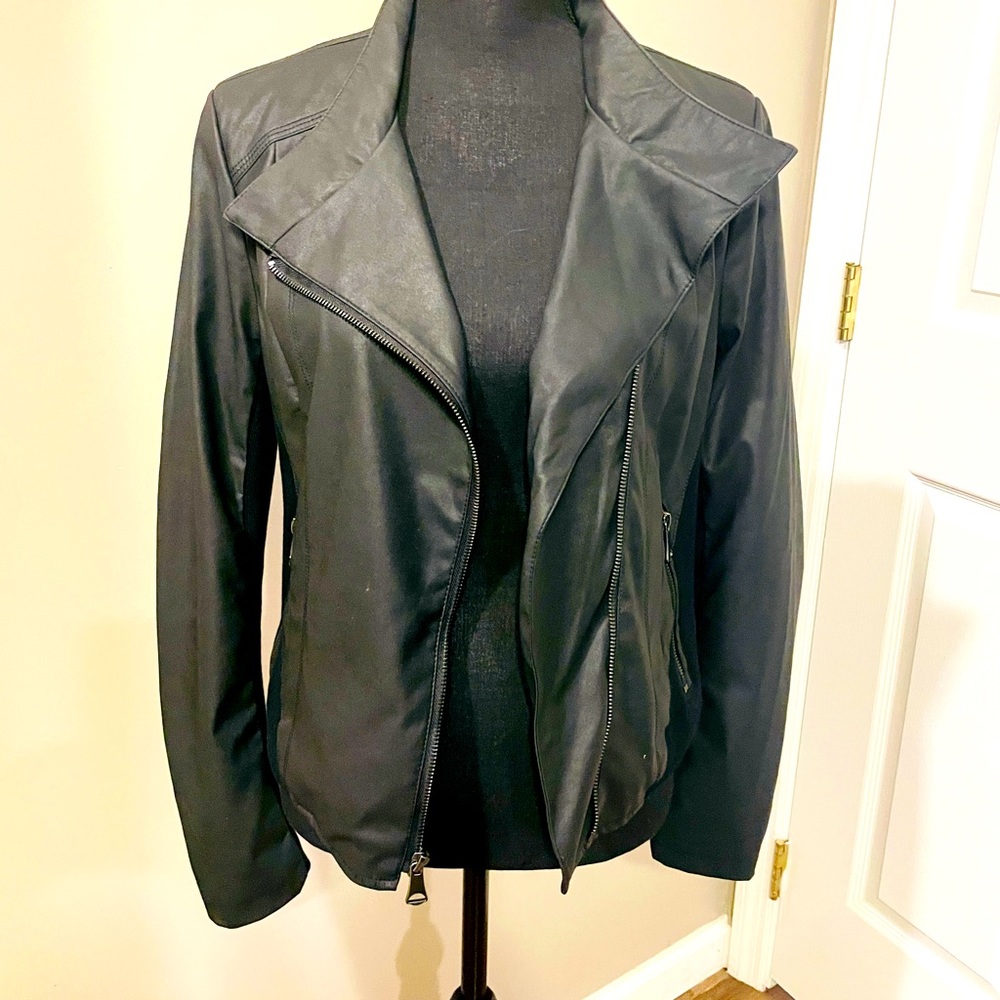Marc New York Black Faux Leather Jacket